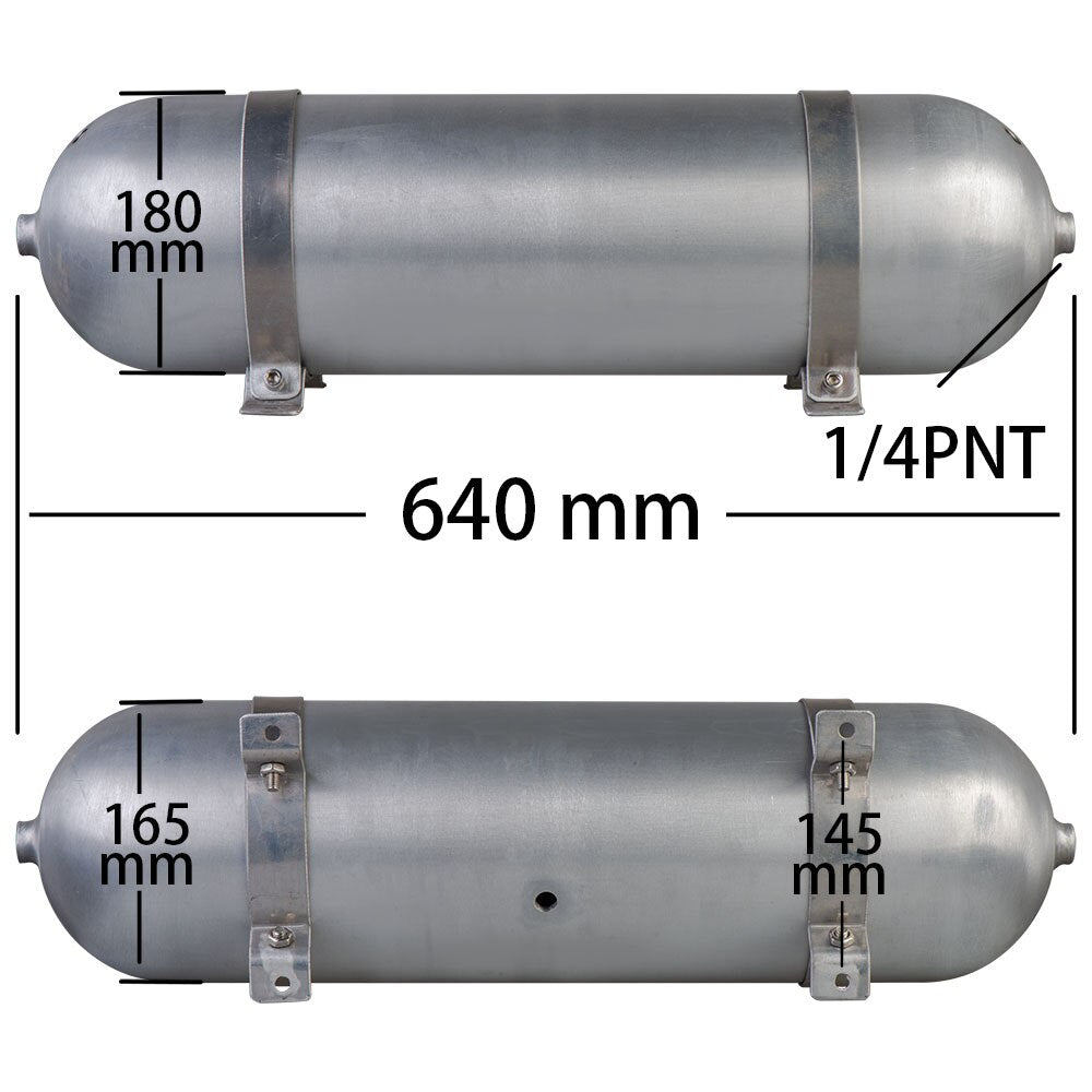 Universal 3/4/5 Gallon Aluminum Seamless Air Tank